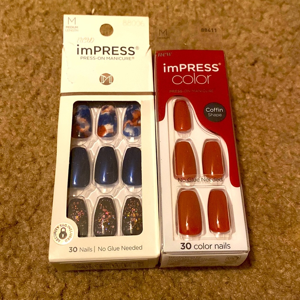 Impress nails.